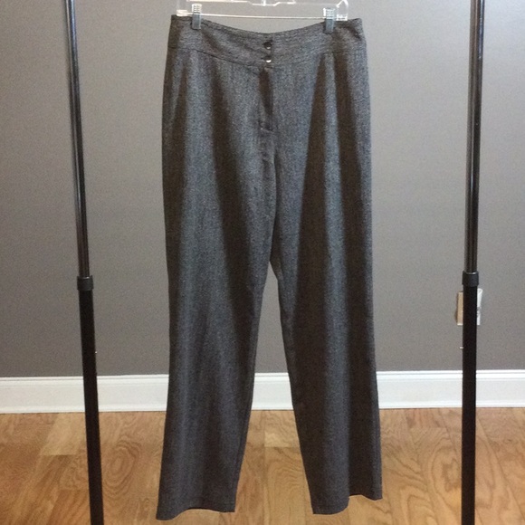 8 Tall Chico’s gray herringbone pants - Picture 5 of 15